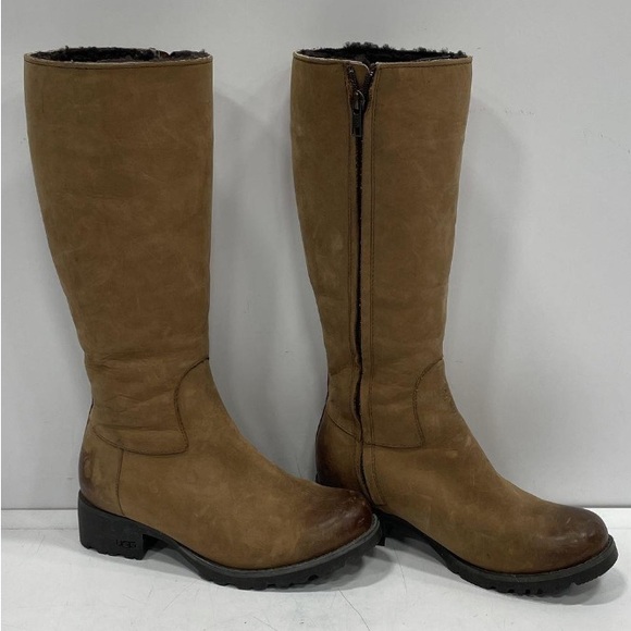 Like new, UGG, size 6, Broome II 1916 Chestnut Tan Leather, Boots, EUC - Picture 2 of 6